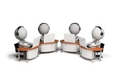 32102584-employees-working-in-a-call-center-3d-image-white-background